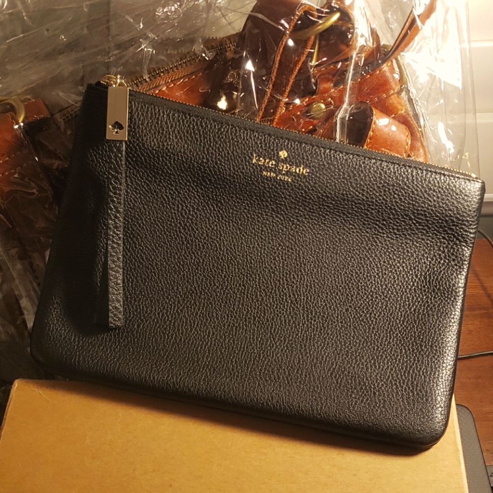 Kate spade black clutch